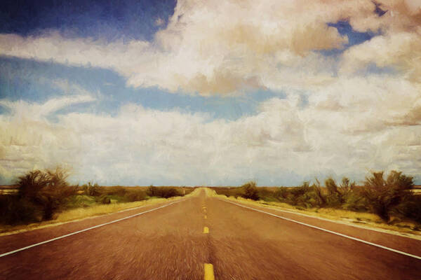 Scott Norris Photography Art Print featuring the photograph Texas Highway by Scott Norris