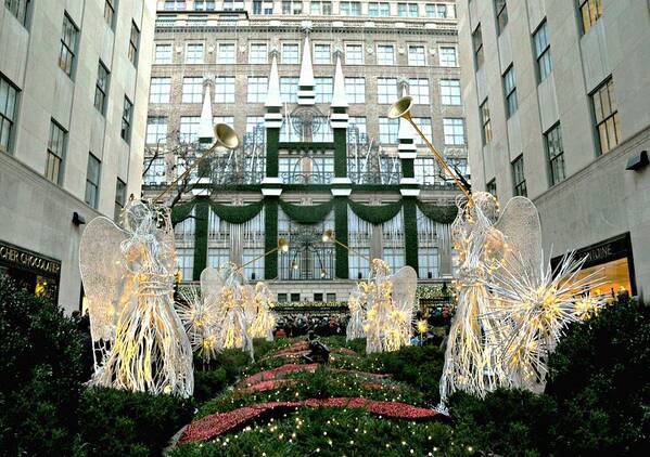 Rockefeller Center Art Print featuring the photograph The Angels by Diana Angstadt