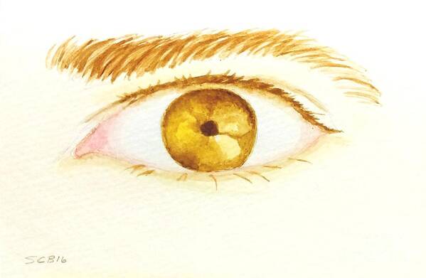Eye Art Print featuring the painting The Artist's Eye by Stacy C Bottoms
