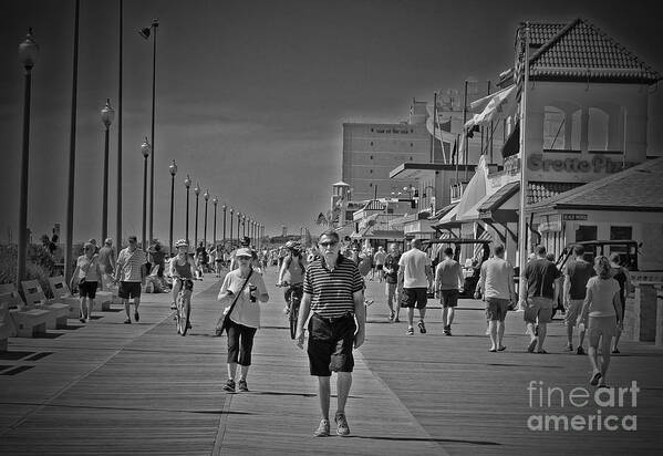 Rehoboth Art Print featuring the photograph The Boardwalk Walk by Jost Houk
