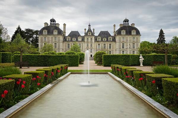 The Chateau De Cheverny Art Print featuring the photograph The Chateau de Cheverny by Stephen Taylor