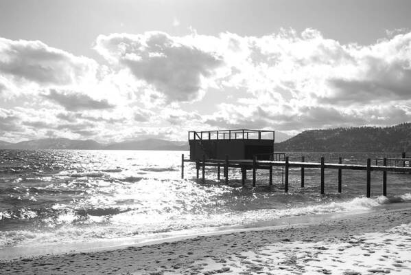 South Lake Tahoe Art Print featuring the photograph The Dock in Tahoe by Kristy Urain