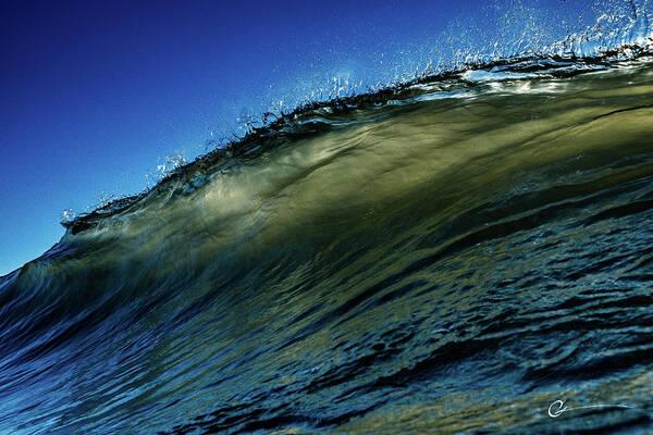 Waves Art Print featuring the photograph The Edge by Cornelius Powell