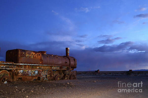Railway Art Print featuring the photograph The Final Days of Steam Trains Uyuni Bolivia by James Brunker
