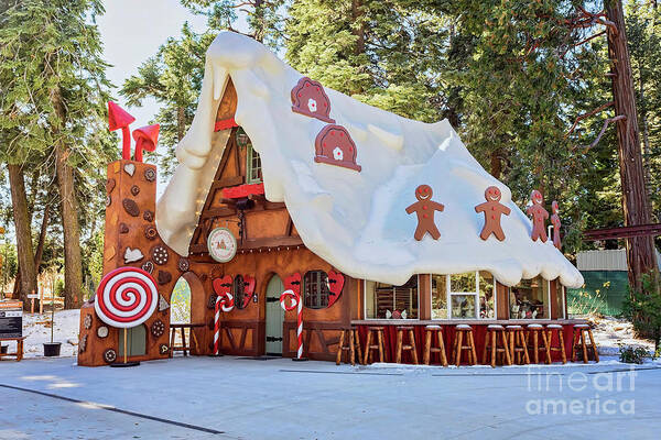 Gingerbread Art Print featuring the photograph The Gingerbread House by Eddie Yerkish