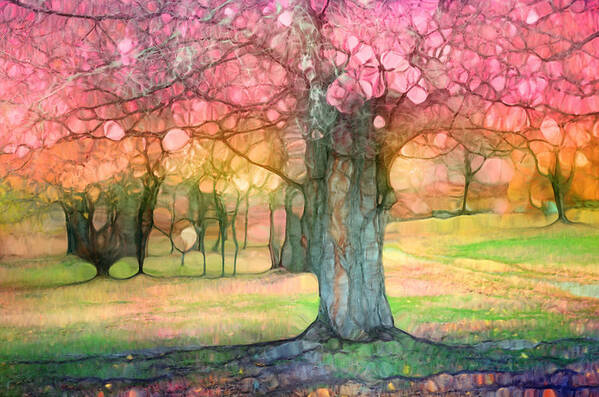 Tree Art Print featuring the photograph The Joyous Trees by Tara Turner