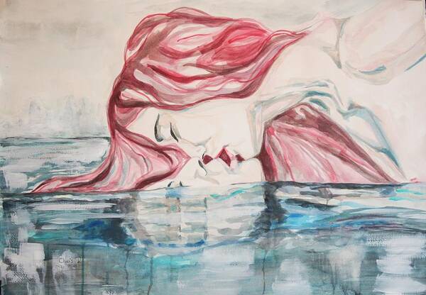 Dream Art Print featuring the painting The Kiss of Life by Christel Roelandt