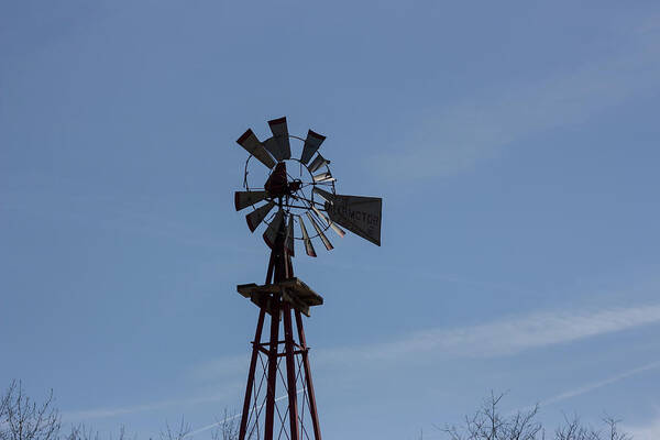 Wind Art Print featuring the photograph The Lone Windmill by Robert Erdman