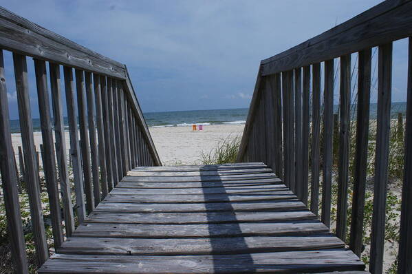 St. George Island Art Print featuring the photograph The Long Walk by Theresa Cangelosi