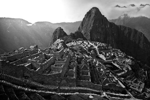 Macchu Picchu Art Print featuring the photograph The Lost City of the Incas by John Bartosik