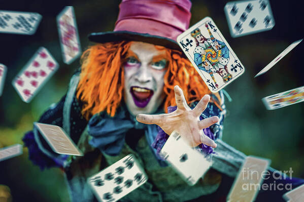 Art Art Print featuring the photograph The Mad Hatter Alice in Wonderland by Dimitar Hristov