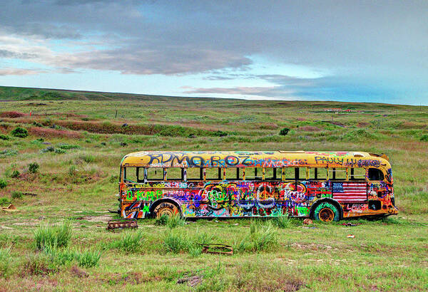 Outdoors Art Print featuring the photograph The Magic Bus by Doug Davidson