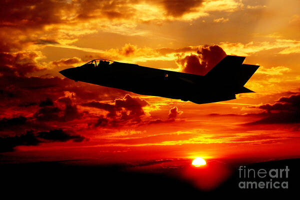 F35 Art Print featuring the digital art The New Breed by Airpower Art