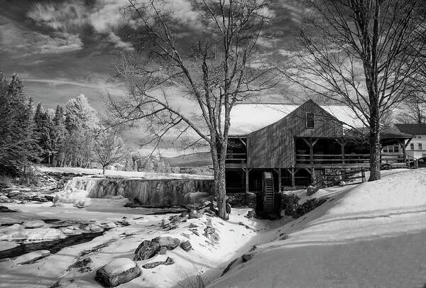 Mill Art Print featuring the photograph The Old Mill - Weston, Vermont by Gordon Ripley