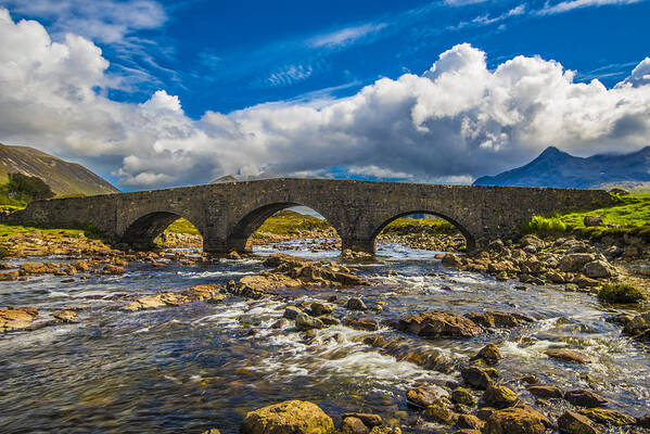 History Art Print featuring the photograph The Old Stone Bridge by Steven Ainsworth