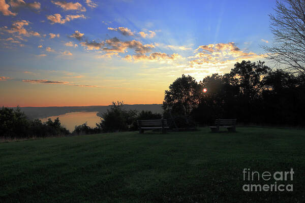 Landscape Art Print featuring the photograph The Point at Sunrise by Melissa Mim Rieman