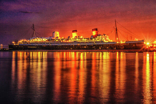 Queen Mary Art Print featuring the photograph The Queen Mary by Robert Hebert