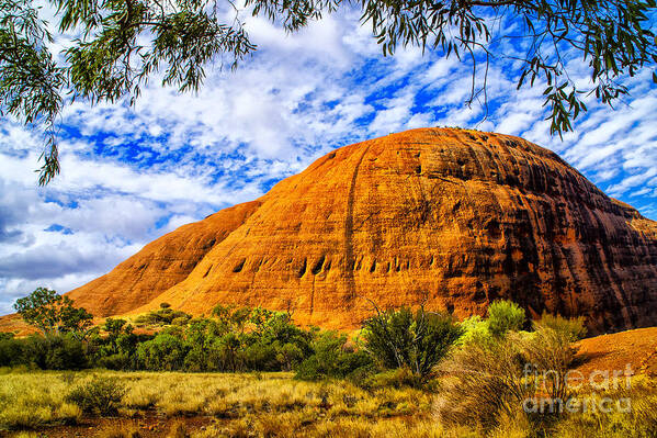 Australia Outback Mountains Art Print featuring the photograph The Right Rock by Rick Bragan