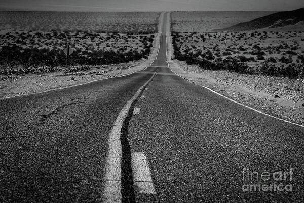 Death Valley Art Print featuring the photograph The Road to Shoshone by Jeff Hubbard