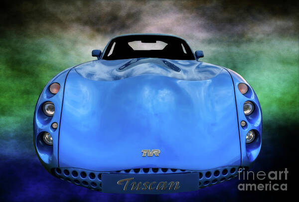 British Art Print featuring the photograph The TVR Tuscan by Adrian Evans