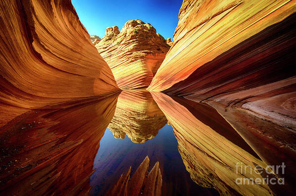 Beauty Art Print featuring the photograph The Wave Arizona 1 by Bob Christopher