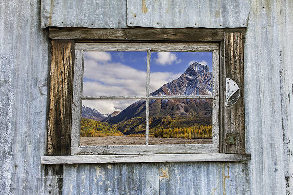 Window Art Print featuring the photograph Through the Window of the Past by Fred Denner
