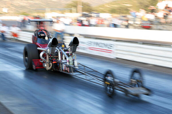Dragster Art Print featuring the photograph Thrust by Steve Parr