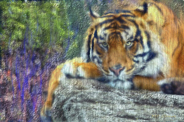 Tiger Art Print featuring the digital art Tigerland by Michael Cleere