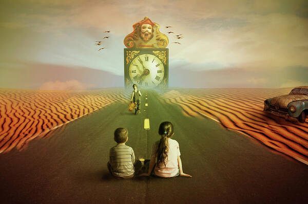 Little Art Print featuring the digital art Time to grow up by Nathan Wright