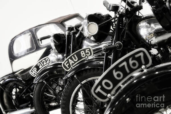 Motorcycles Art Print featuring the photograph Time Warp by Phil Cappiali Jr