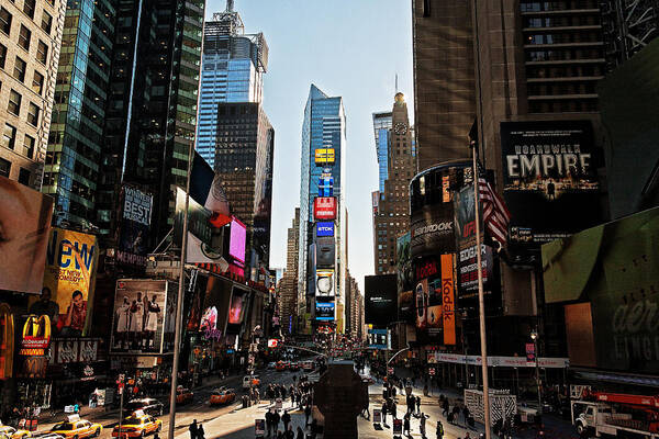 New York City Art Print featuring the photograph Times Square by Benjamin Matthijs