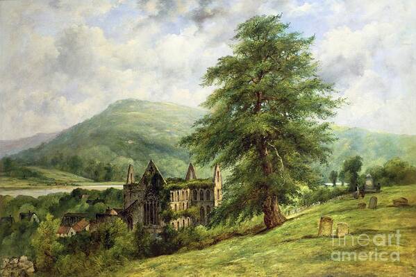 Tintern Art Print featuring the painting Tintern Abbey by Frederick Waters Watts