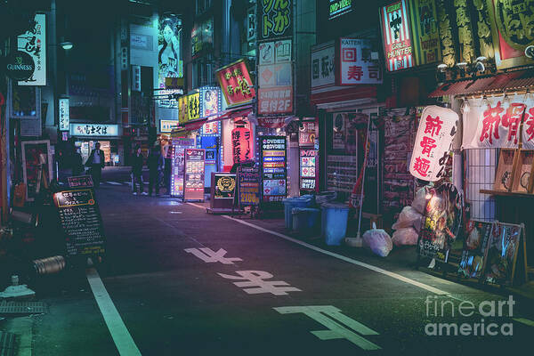 Tokyo Art Print featuring the photograph Tokyo Side Streets, Japan by Perry Rodriguez