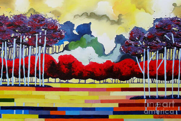 Landscape Art Print featuring the painting Tomorrows Yesterday by Joseph Palotas