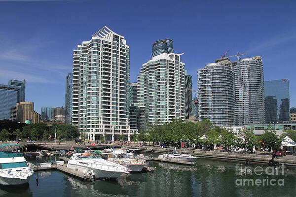 Harbor Art Print featuring the photograph Toronto Harbour Front by Teresa Zieba