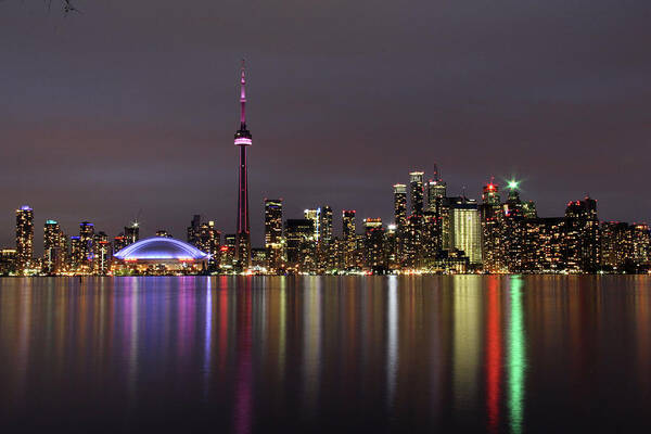 Skyline Art Print featuring the photograph Toronto Lights by Susan Morison