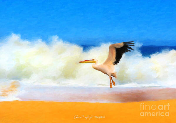 Touch Down Art Print featuring the painting Touch Down by Chris Armytage