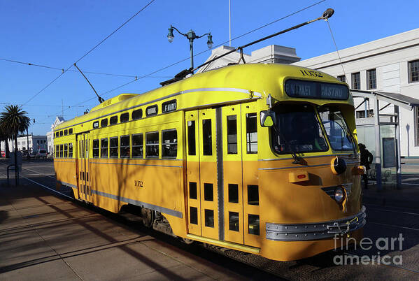 Cable Car Art Print featuring the photograph Trolley Number 1052 by Steven Spak