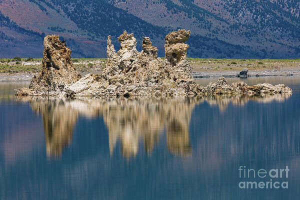 Mono Lake Art Print featuring the photograph Tuffa Reflection by Anthony Michael Bonafede