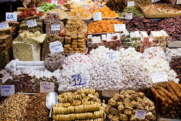 Sweet Art Print featuring the photograph Turkish Delight in Istanbul by Artur Bogacki
