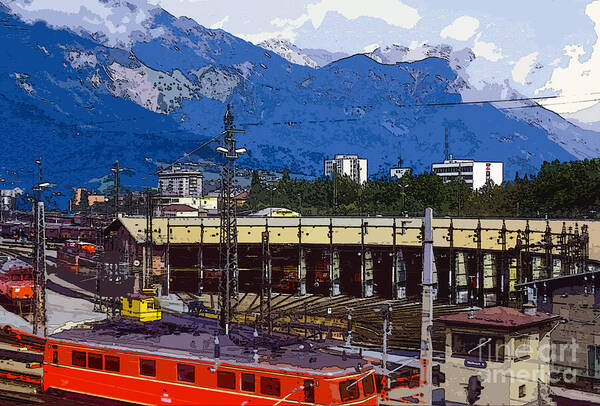 Innsbruck Art Print featuring the photograph Turntable 4 by Bob Phillips
