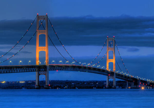 Mackinac Art Print featuring the photograph Twin Towers of Northern Michigan by Twenty Two North Photography