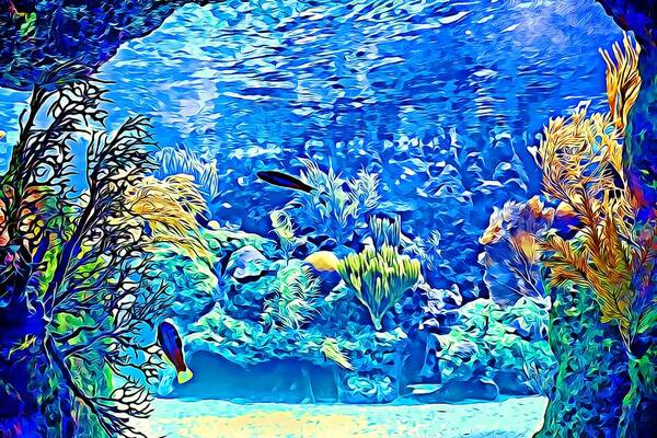 Ocean Art Print featuring the photograph Under water by Tatiana Travelways