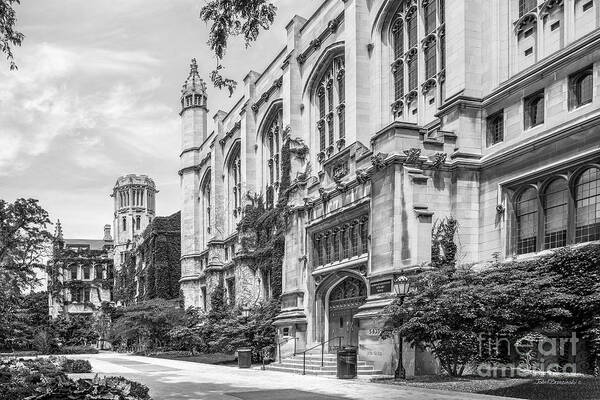Chicago Art Print featuring the photograph University of Chicago Stuart Hall by University Icons
