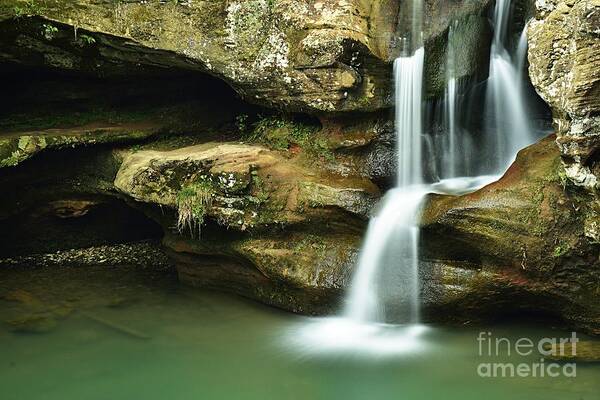Photography Art Print featuring the photograph Upper Falls Closeup by Larry Ricker