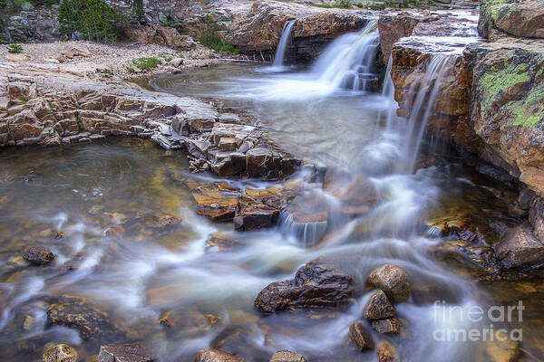 Provo Art Print featuring the photograph Upper Provo River Cascades by Spencer Baugh