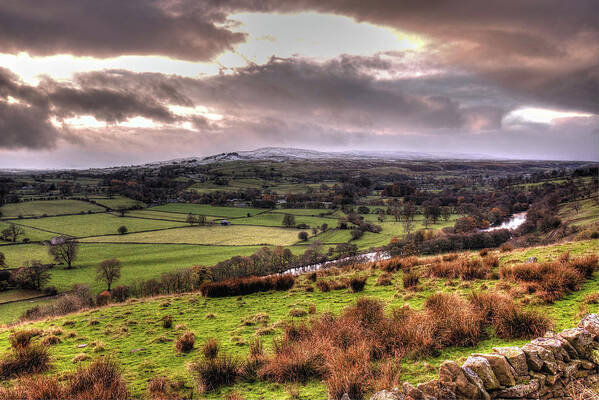 Upper Teesdale Art Print featuring the photograph Upper Teesdale in the North Pennines by Jeff Townsend