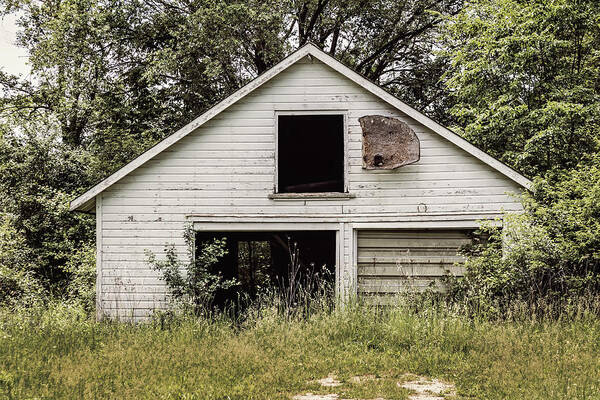 Abandoned Garage Art Print featuring the photograph Urban Abandonment 3 by Kim Hojnacki