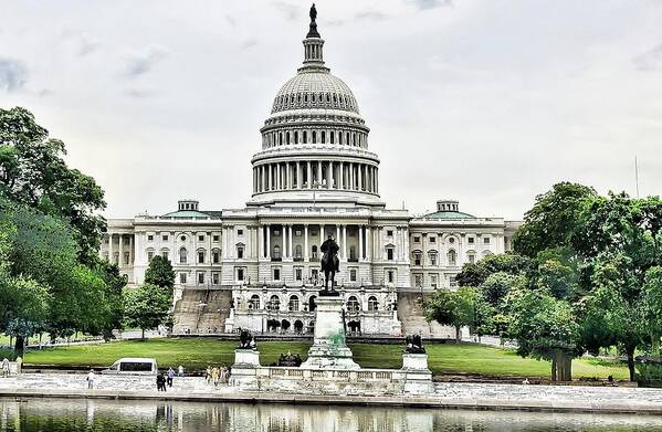 United States Art Print featuring the photograph U.S. Capitol Building by La Dolce Vita