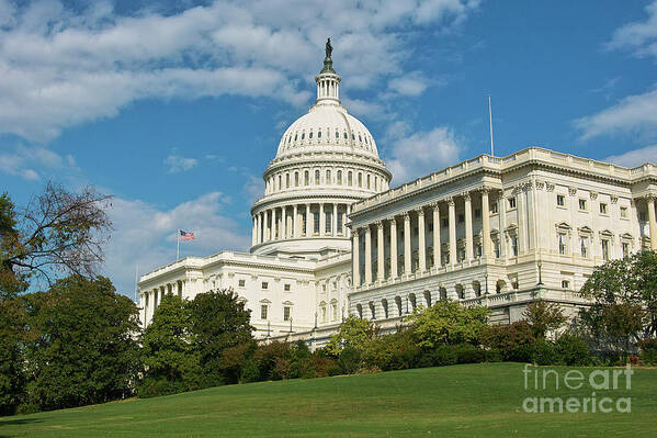 Congress Art Print featuring the photograph US Capitol Washington DC by Kimberly Blom-Roemer